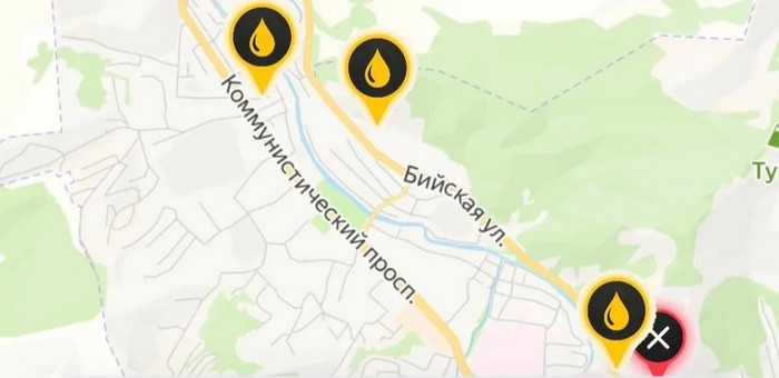 Интерактивная карта АЗС заработала на Алтае