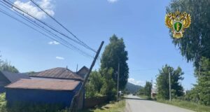 Чтобы поправить покосившийся столб в Чое, потребовалось вмешательство прокуратуры photo 2026 07 22 11 01 22