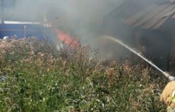На пожаре в Мараловодке погибла женщина