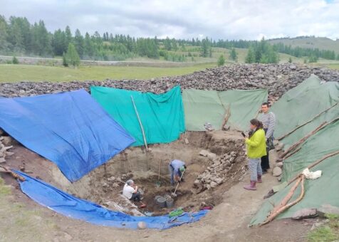 Продолжает реставрация и исследования Пазырыкских курганов