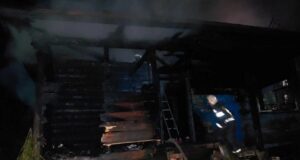 Пожар в Горно-Алтайске: горел дом на улице Пушкина Пожар в Горно-Алтайске: горел дом на улице Пушкина