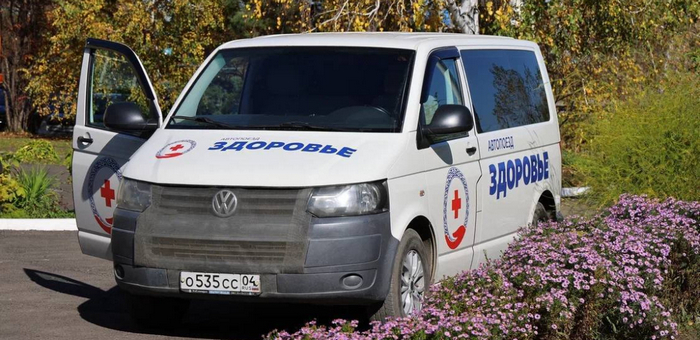 Автопоезд «Здоровье» работает в Онгудайском районе
