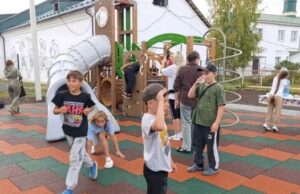 Новую детскую площадку открыли в Майме